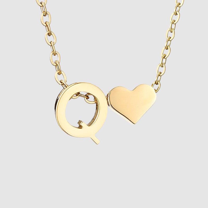 St. Delan DIY 3D Heart Necklace: Personalized Non-Fading Clavicle Chain