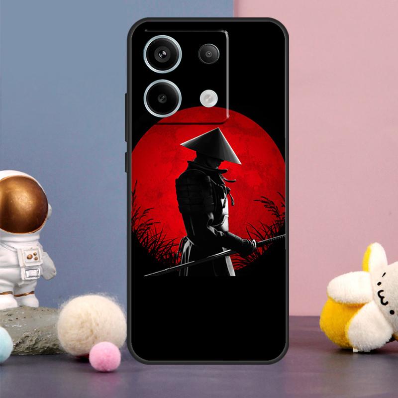 Japan The Samurai Ninja Case For Xiaomi Redmi Note 14 13 9 10 11 12 15 Pro Plus Redmi 15 15C 14C 10C 12C 13C Cover
