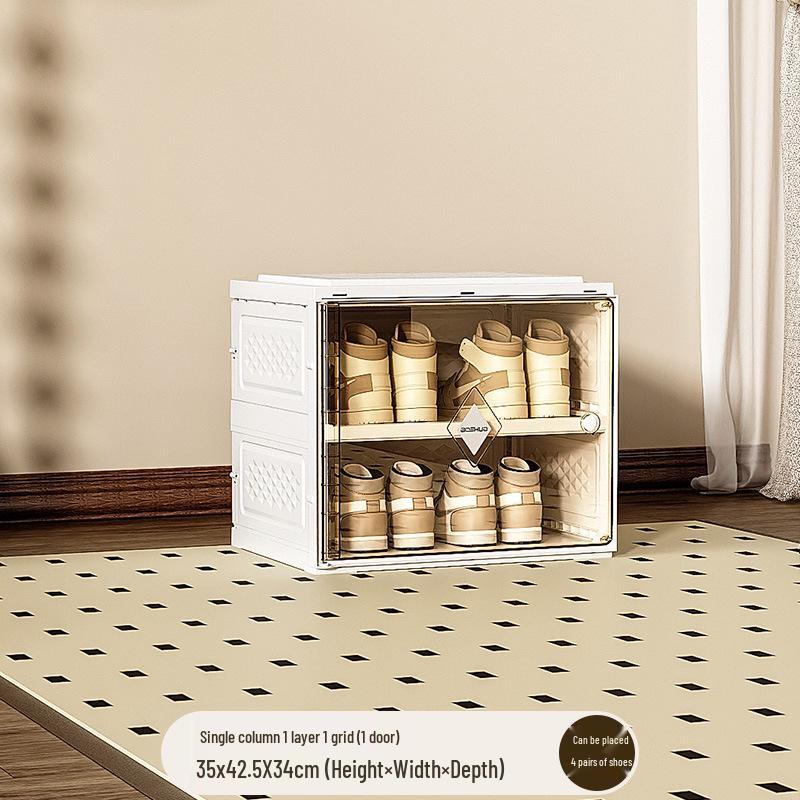 Foldable Dustproof Shoe Storage Cabinet - No Installation Needed