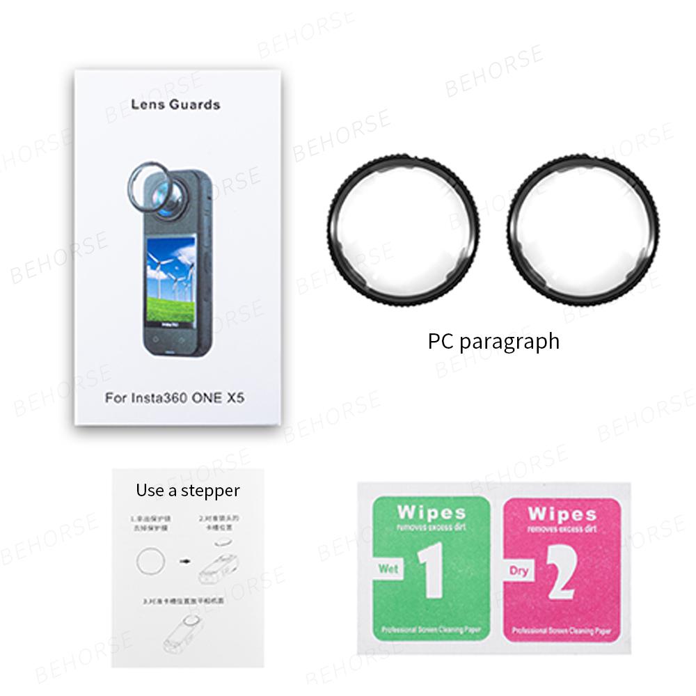 

PC/Tempered Glass For Insta360 X5 Protector HD Anti-Scratch Lens Cover Cap Camera Lens Guard For Insta360 X5 Accesssories