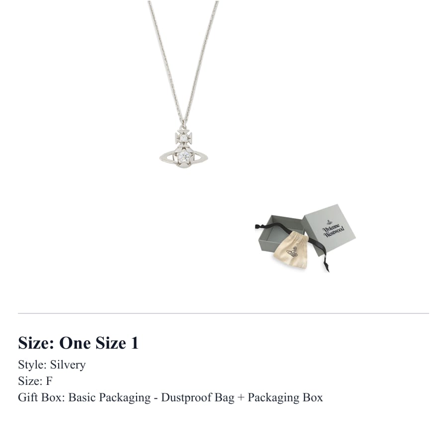Vivienne Westwood Crispin pendant necklace 630203GS 02P102