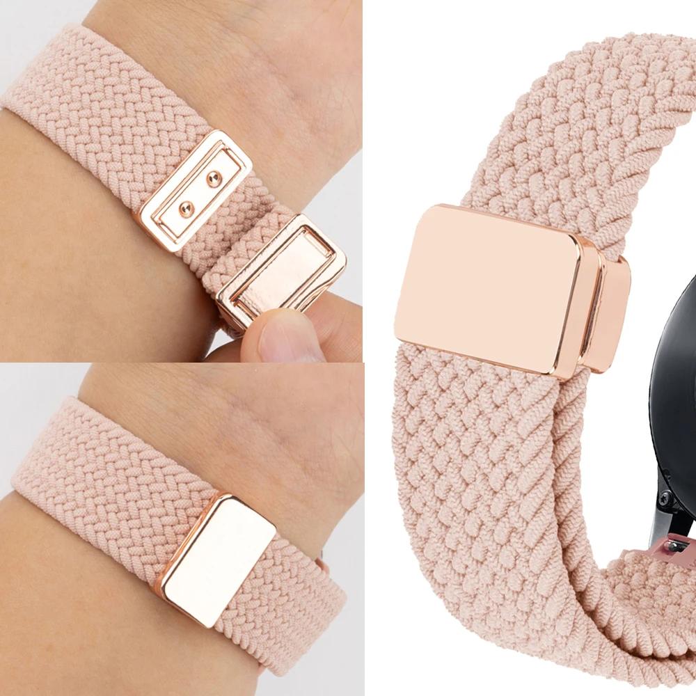 Cinturino Magnetico in Nylon 20mm 22mm Per Garmin Forerunner 570 265 55 255 Active 6 5/Vivomove Trend/Vivoactive 6 5/Venu 3/2 Braccialetto