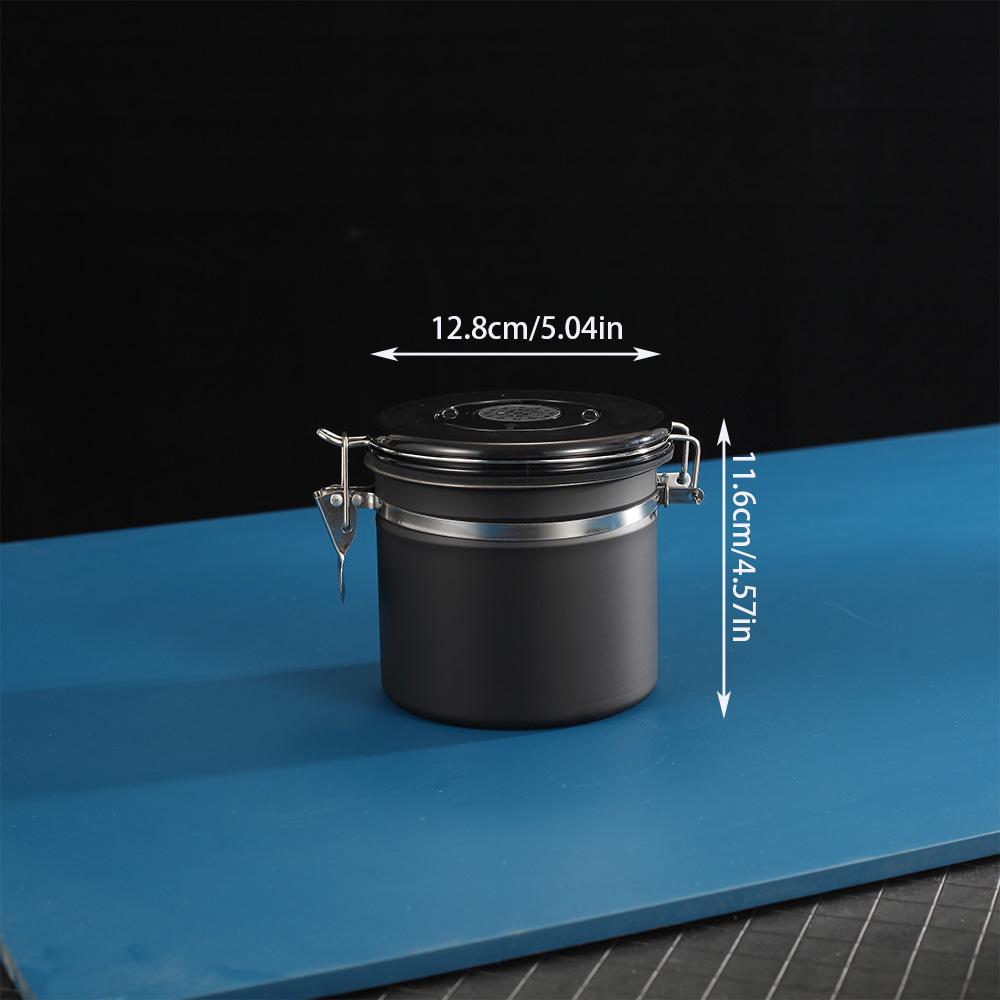 1pc Stainless steel exhaustible seal jar kitchen vacuum storage jar coffee bean seal jar tea jar fresh-keeping box seal jar