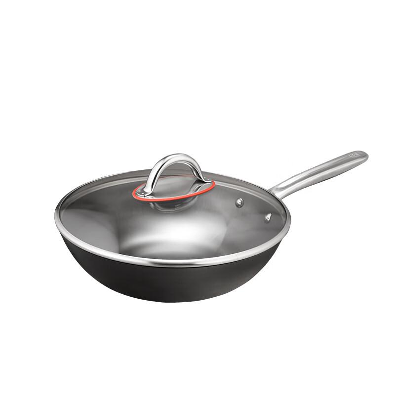 Alluflon Volcanic Series Rust-Proof Cast Iron Wok 30cm