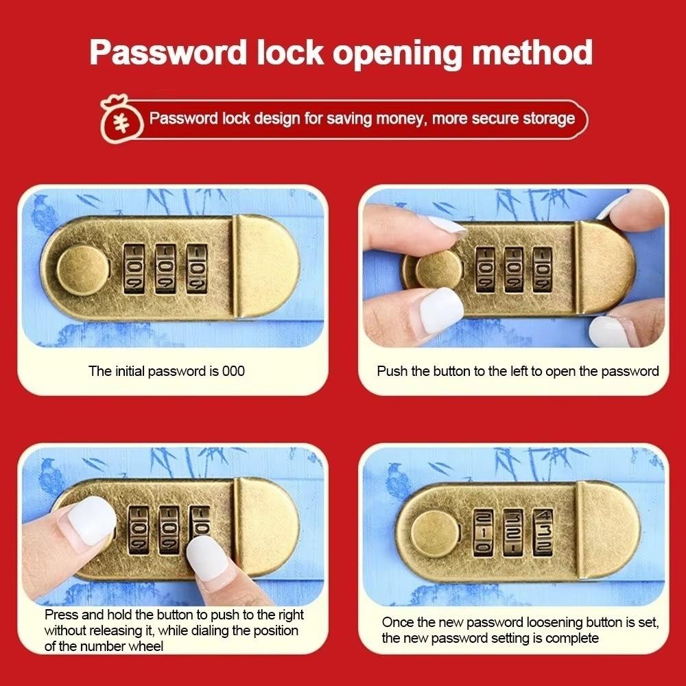 Waterproof Fixed Deposit Book Password Lock Budget Bill Planner Savings Challenge Binder  Daily