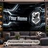 Wall Hanging Tapestry Custom NameSwansea City FC Pattern Personalized Printed Fabric Wall Decor
