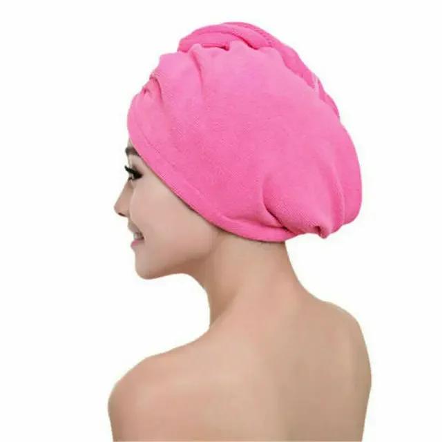 Saugfähige Weiche Handtuchkappe für Frauen, Duschhaube Kopfhauben, Schwimmhandtuch Schnell Trocknender Haar-Turban-Wickel