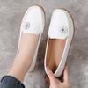 Scarpe Basse da Donna Mocassini Scarpe da Guida in Pelle Mocassini Floreale Casual Slip-on Estive Scarpe da Infermiera per Madre Taglie Grandi