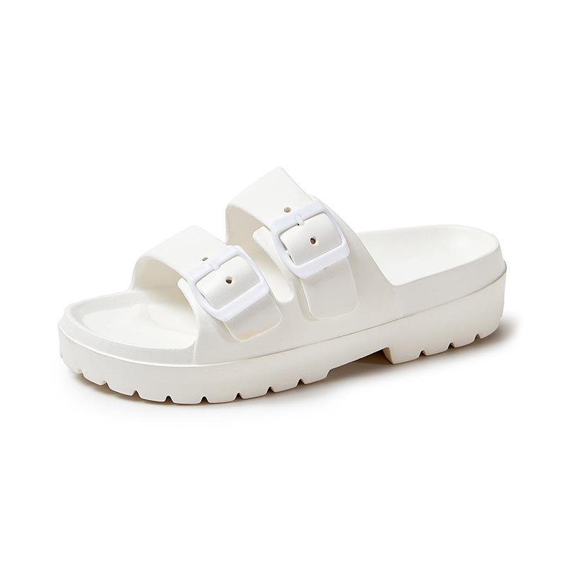 Women's Summer EVA Thick-Soled Slippers - Durable, Lightweight, "Step-on-Cloud" Comfort for Home and Bathroom.