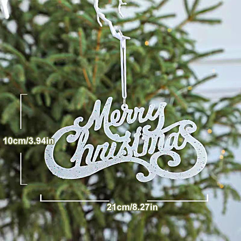 Luxury Silver Shining Christmas Tree Pendant & Drop Ornament Foamed Plastic  Christmas Ball Ornaments Home New Year Decoration