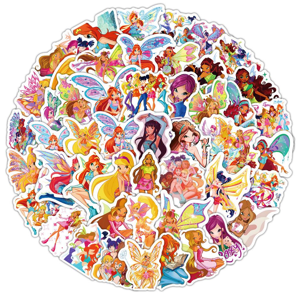 60 Sheets Girl Stickers for Scrapbooking, DIY Crafts, Bottle Decoration