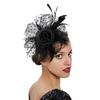 Europe and the United States popular feather headgear bridal hair accessories mesh top hat Jockey Club hair accessories hairpin headband