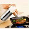 Two-in-one oil dispenser, stainless steel oil spray bottle, can be refilled with portable sprayer, suitable for baking, cooking,