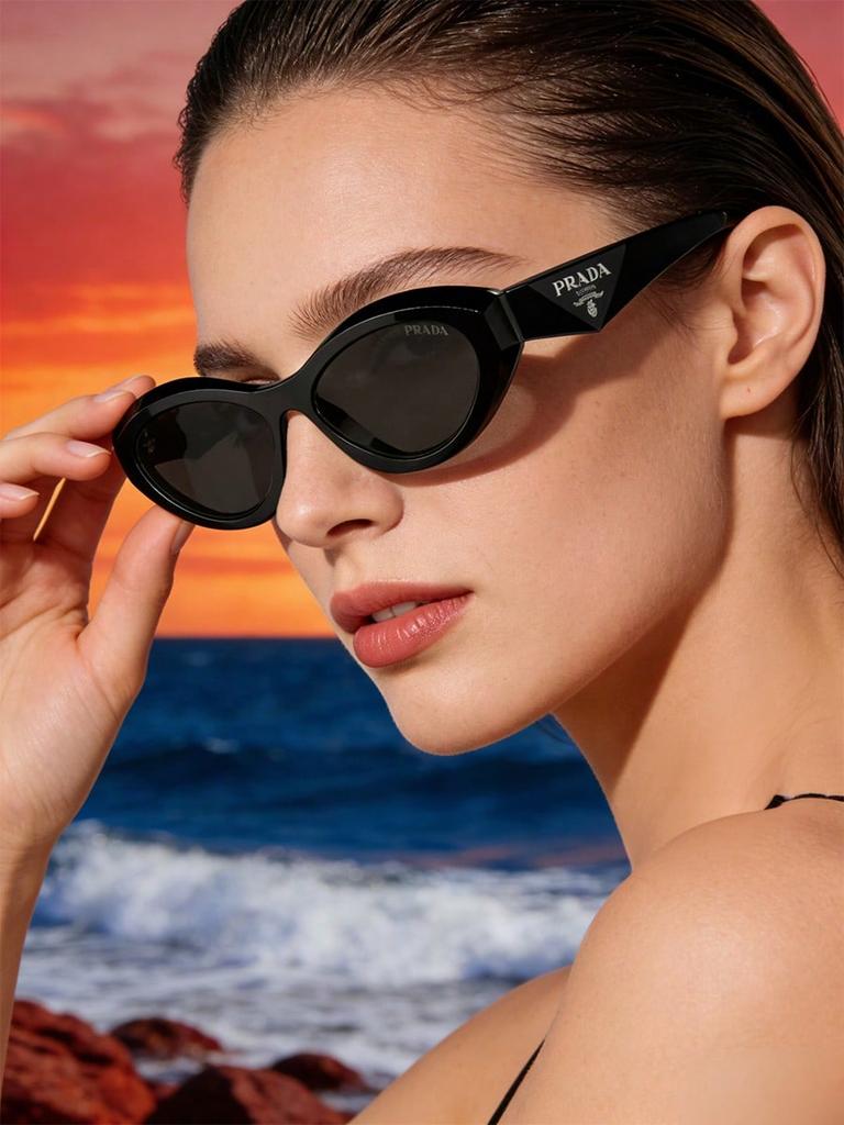 Prada PR26ZS Black Cat-Eye Sunglasses