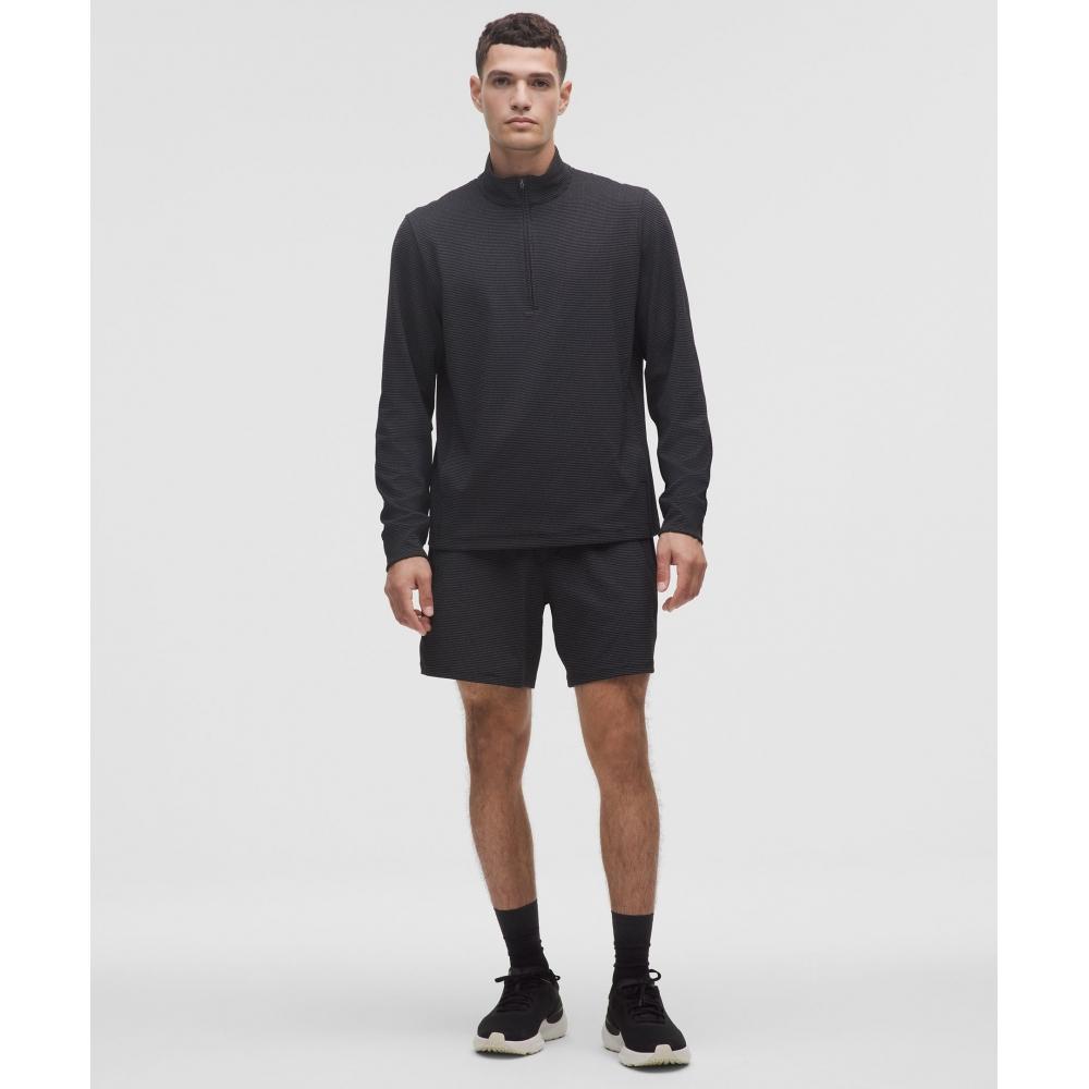 Lululemon Reflective Knit Running Half Zip White Black