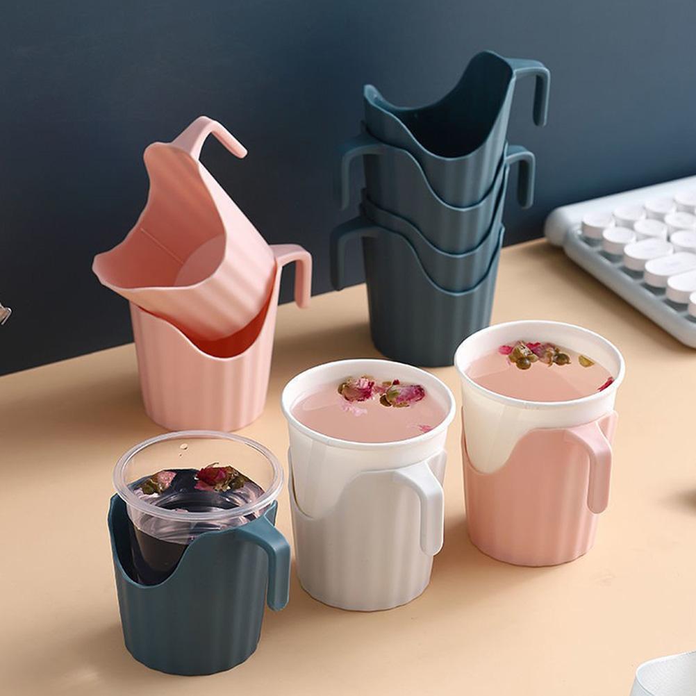 Paper Cup Holders Cup Cover Anti-Scalding Coffee Cup Holder Disposable Cups Cup Stand Coaster Base For Office Home Party