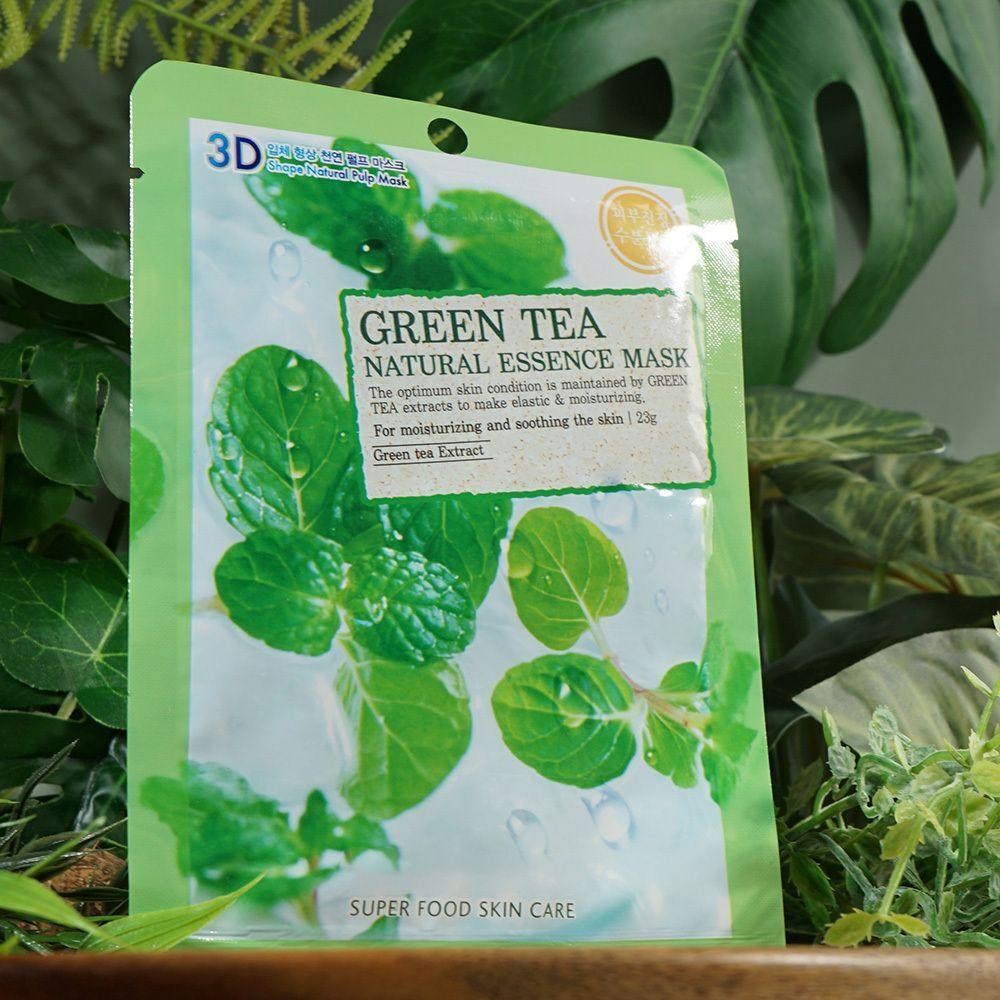 Skin JFQXCPXA Root Extract Purslane Extract Green Tea Mask Pack 10 pieces
