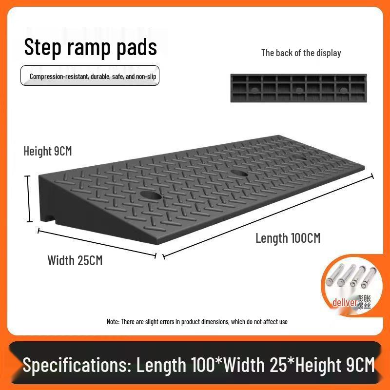 Heavy-Duty Electric Vehicle Curb Ramp Mat