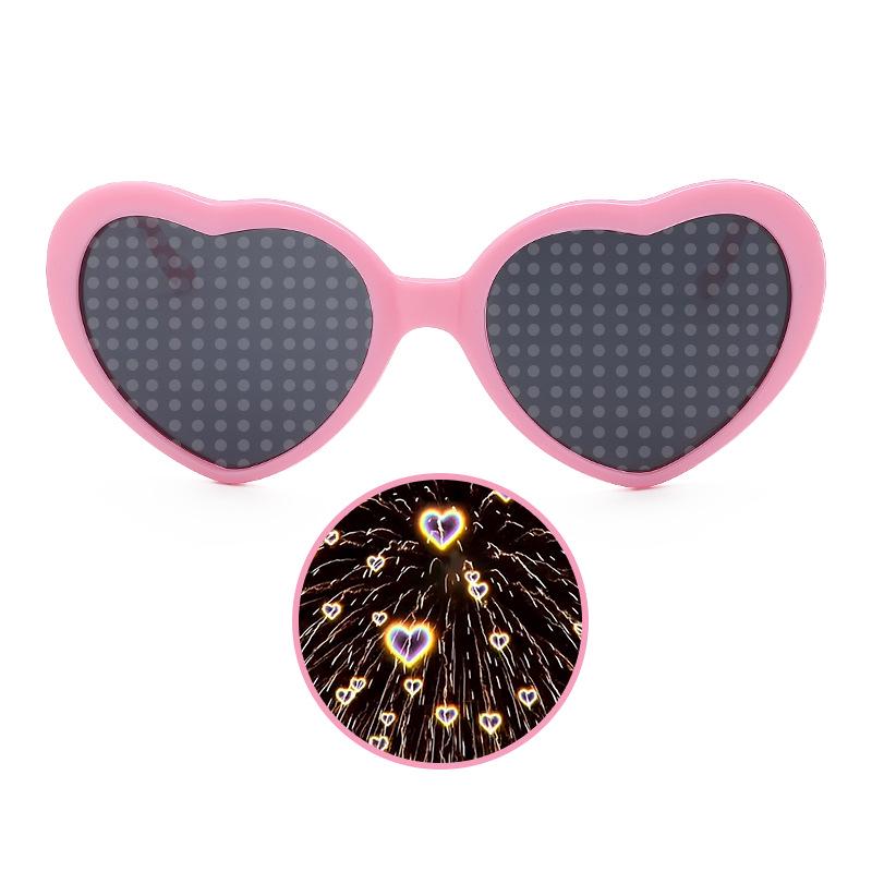 Romantic Heart-Shaped UV Protection Sunglasses - Mood Changing, Date Essential