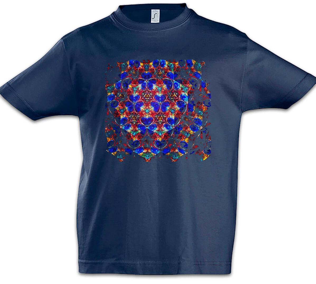 Kaleidoscope Square II Kids Boys kids boys T-Shirt Kaleidoscope Crystal Reflection 160