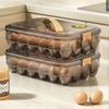 Boîte de conservation d'œufs à 24 compartiments Contenant de stockage alimentaire de qualité alimentaire pour réfrigérateur Utilisation au réfrigérateur