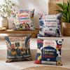 Empower Elevate Equalize Cushion Cover Durable Hypoallergenic Organic Linen Pillow Cover Short Size Washable SkinFriendly