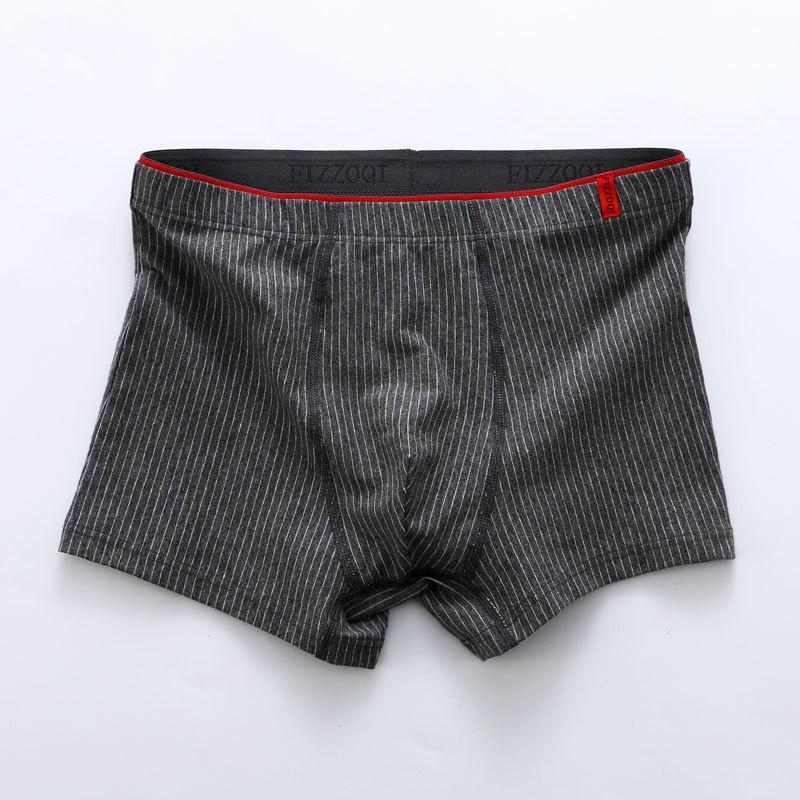 Plus Size Men's Spring and Summer Personality Pure Cotton Comfortable Breathable Mid Waist Flat Angle Briefs