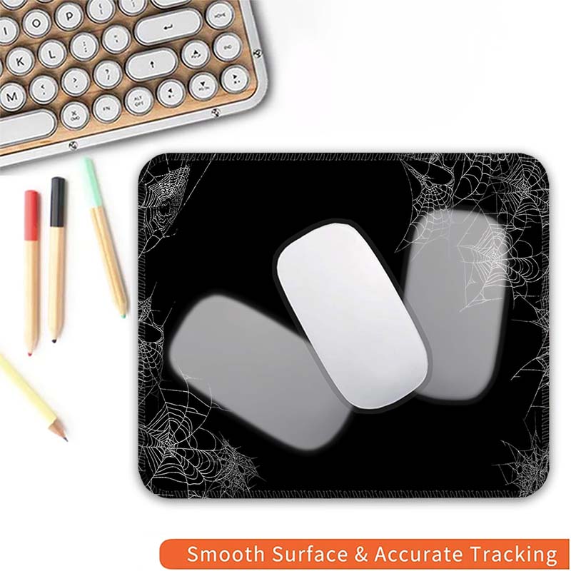 Spider Webs Standard Mouse Pad Small HD Mousemat Gaming Accessories Gamer MousePads Edge Stitched PC Non-Slip Travel Mousemat