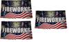 Fireworks Letter Pattern Polyester Holiday Flag Outdoor Banner For Festival Celebrations
