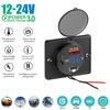 12V/24V QC3.0 USB PD Fast Charger with Cover Waterproof Fast Charging USB Charger for Cars Bus Boats Marine ATV Truck