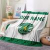Custom Name,Sporting CP Printed Flannel Blanket, soft throw for bedroom sofa, washable, Christmas present, great gift.