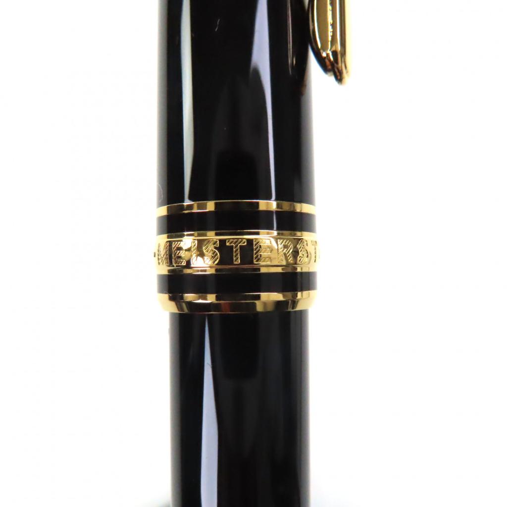 Excellent MONTBLANC Ballpoint pen Meisterstück Classic Black gold mens Used