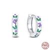HOT SALE 2025 Sparkling Zircon Star Moon Sun Hoop Earrings 925 Silver Circle Round Earrings for Women Wedding Engagement Jewelry