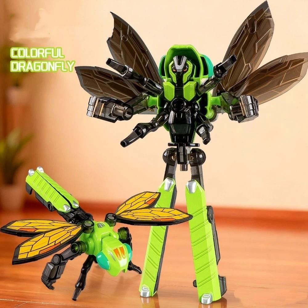 2-in-1 Design Schmetterling Libelle Verformbarer Roboter Doppelkombination Actionfigur Kinderspiel