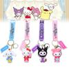 Cartoon Style Silicone Keychain Pendant For Students And Couples Cute Souvenir Gift For Bags And Cars