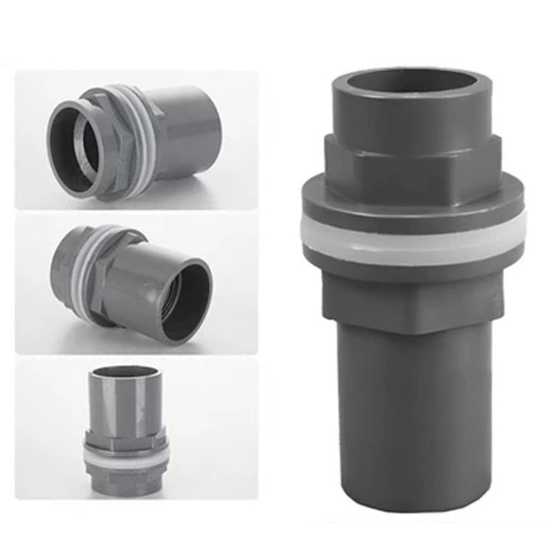 20/25/32mm Thickened PVC Drainage Pipe Connector for Fish Tanks and Gardens, 2pcs