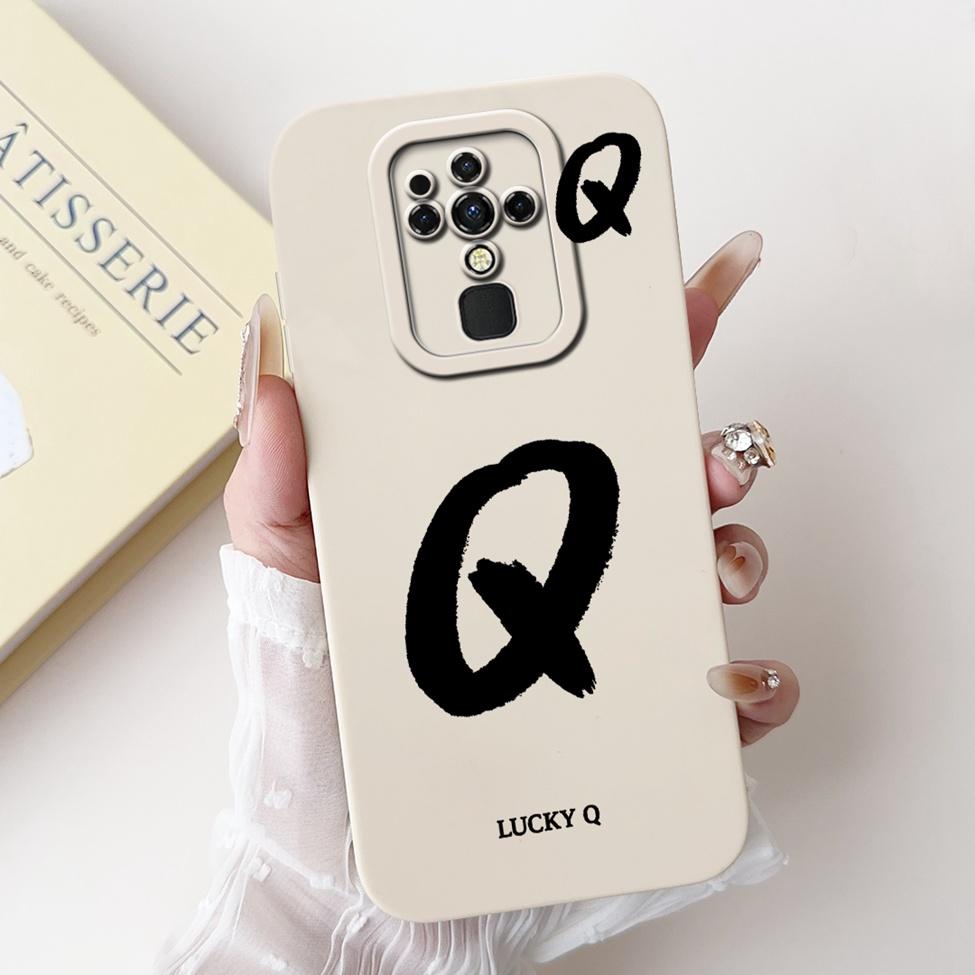 For Tecno Camon 16 16Pro CE7 CE7j CE9h Cover For Tecno Camon 16 Pro Case Simple Fashion Letters Pattern Design Silicone Bumper