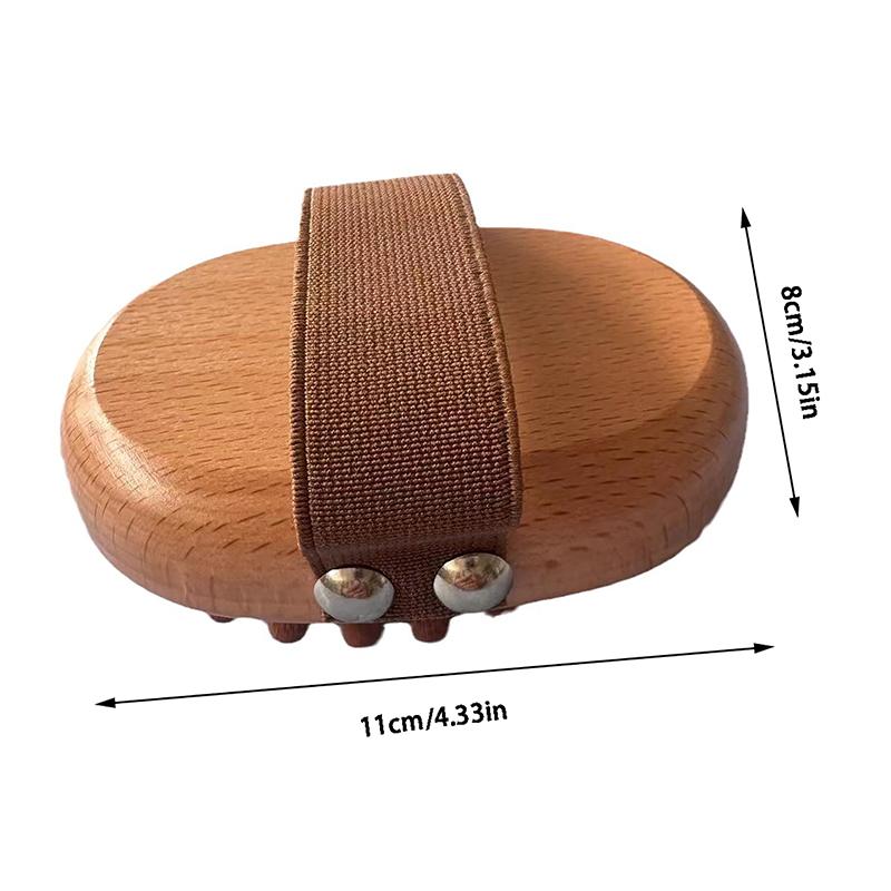 Perie anticelulitică corporală din lemn de fag, pernă de aer liniștitoare, spa, masaj, pieptene pentru păr, perie pentru masaj pentru scalp, pentru îndepărtarea pielii moarte
