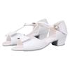 New Pink Satin Bow Girls Children/Child/Kids Ballroom Tango Salsa Latin Dance Shoes Low Heel Shoes 3.5CM
