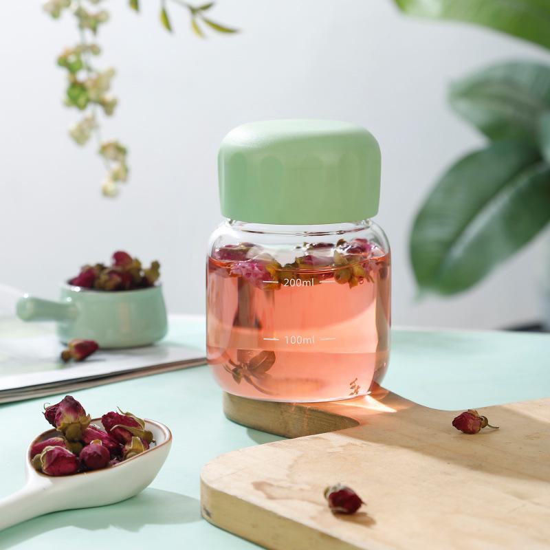 Mini tasse en verre de Noël avec emballage en nid d'oiseau