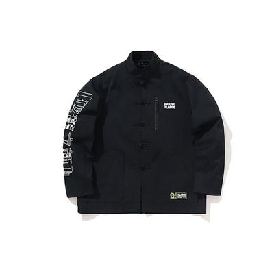 Li Ning X Large Samenwerking Basketbal Serie Losse Casual Jas Heren Jas Standaard-Zwart AFDP491-2