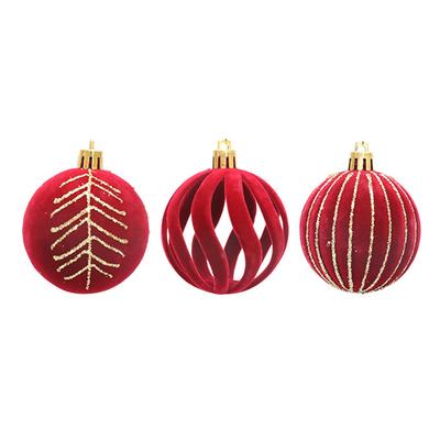 Festive Gatherings Christmas Balls Festive Decor Easy To Hang Decorations Perfect For Event Themes Red Velvet Decorative Balls