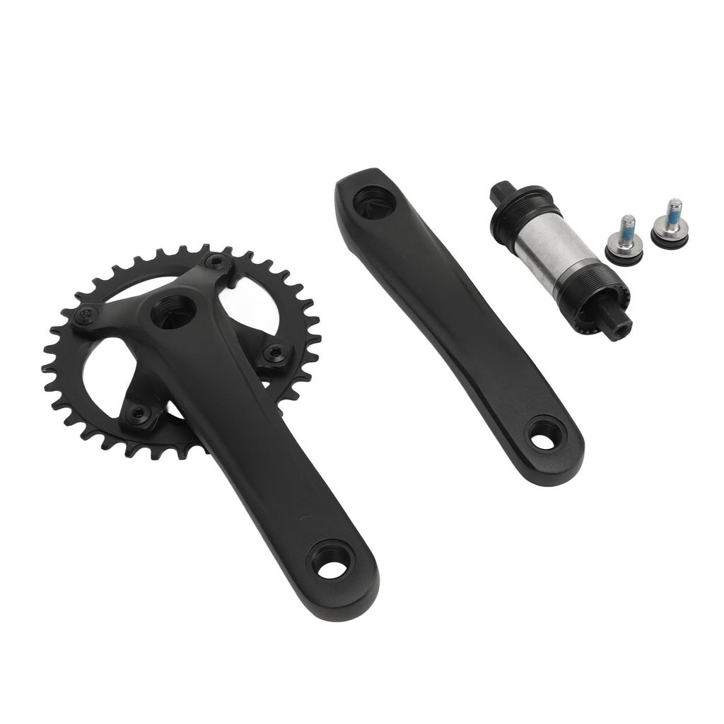 Mountain Bike Crankset 34T 104BCD Square Hole Crankset Positive Negative Chain Single Disc 7?12 Speed Conversion Parts