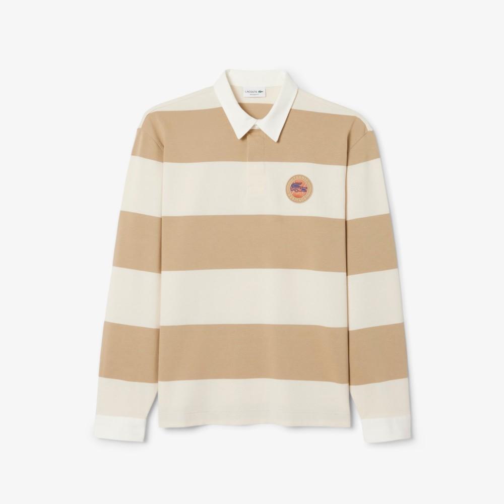 [lacoste] Men's Long-Sleeve Rugby Polo Shirt KH5916-55NIBR
