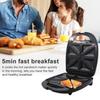 3 In 1 1200W Mini Sandwich Machine Breakfast Maker Electric Waffle Maker Multi Cookers Toasters Electric Ovens Hot Plates Bread Pancake