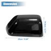 For Ford Super Duty F150 F250 F350 F450 F550 2017-2025 Car Sticker Rearview Side Mirror Cover Wing Cap Exterior Case Trim Black