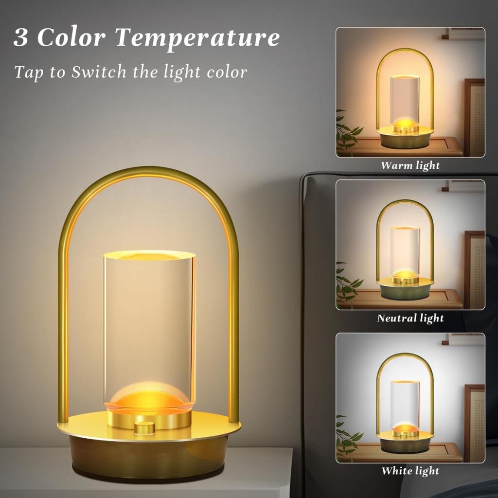 LED touch light, USB charging light, night light, ambient light, suitable for restaurant, bar, party decoration, New Year gifts,