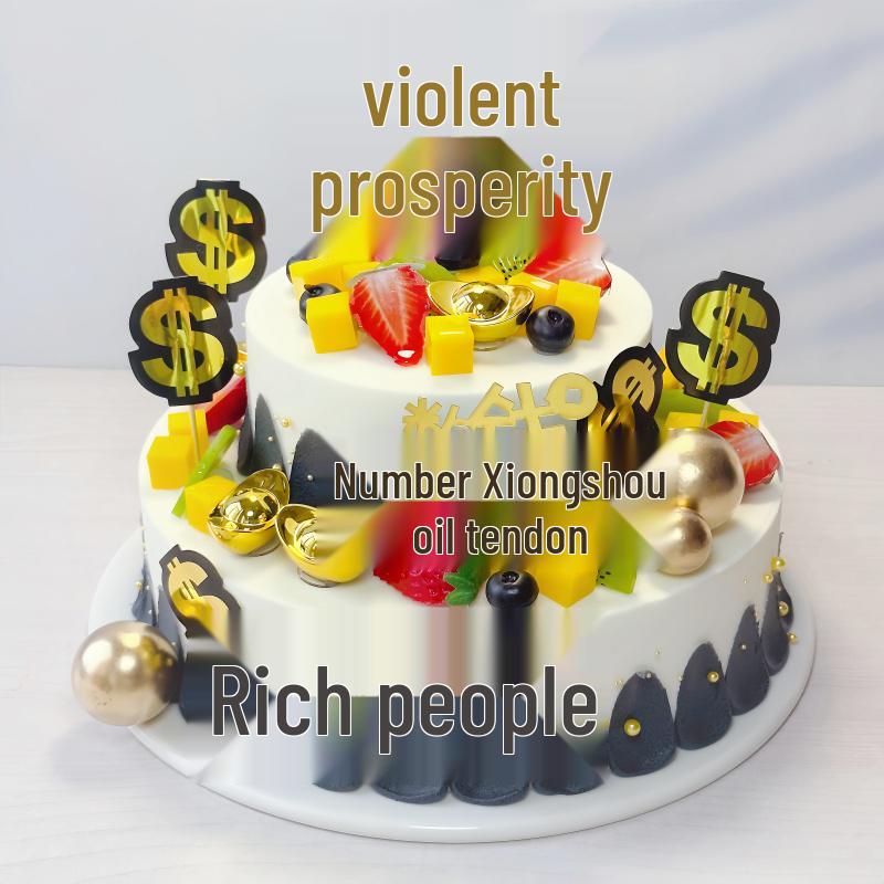 2025 Europäisches zweistöckiges Obstkuchenmodell für Ausstellungszwecke