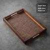 Rattan & Bamboo Handle Serving Tray