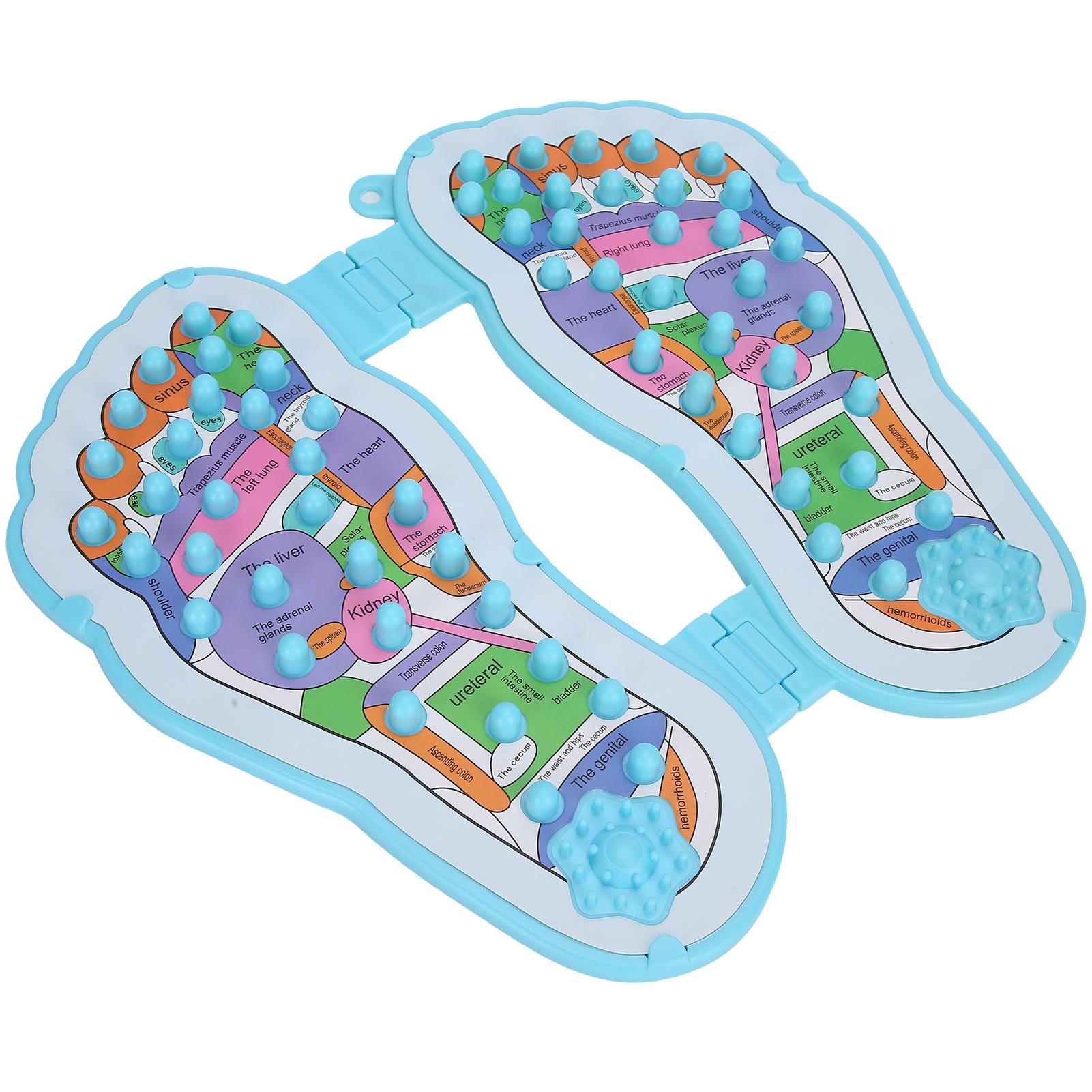 

Foot Shape Massage Mat Stimulates Blood Circulation Feet Acupoint Massager Plate Board